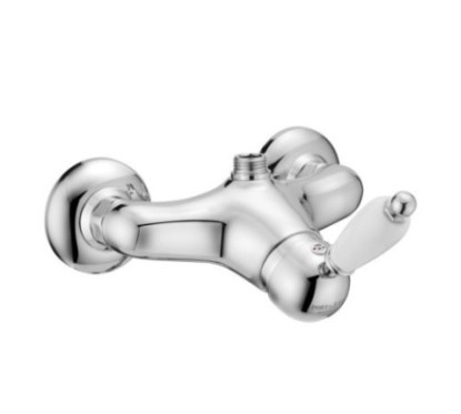 NEW OLD Monocomando doccia esterno con attacco superiore finitura dark copper