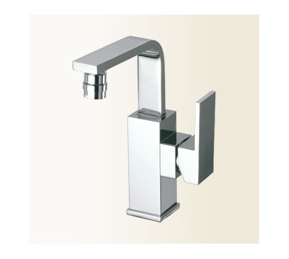 NEW SPACE Miscelatore monocomando per bidet con canna alta finitura cromo