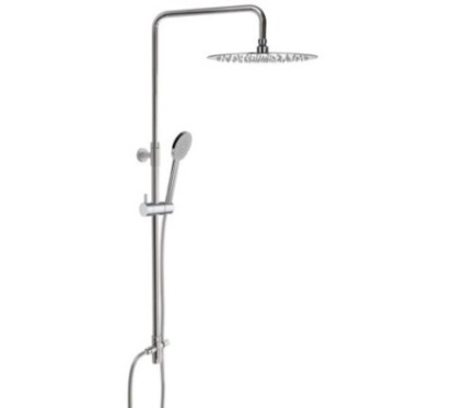 SPRING 2.0 Set colonna tonda attacco a finitura cromo