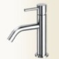 HEOS Miscelatore per lavabo con bocca curva finitura nickel spazzolato