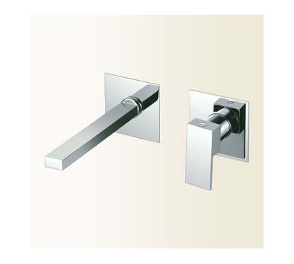 NEW SPACE Miscelatore monocomando per lavabo ad incasso finitura cromo