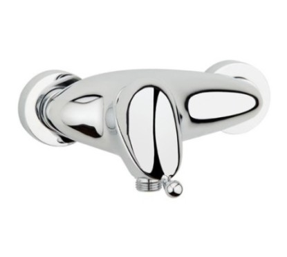 NEW LINE rubinetto monocomando doccia esterno con kit finitura cromo