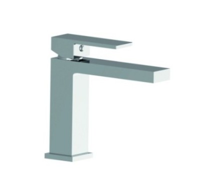 MANHATTAN monocomando lavabo scarico click clack finitura brushed nickel
