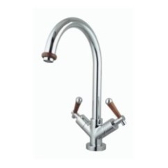 ROAMING MONOLEVA rubinetto monoforo lavello bocca a "P" ø 26 finitura cromo