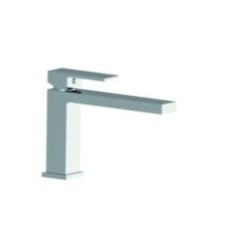 MANHATTAN monocomando lavabo bocca 15 cm scarico click clack finitura bianco opaco