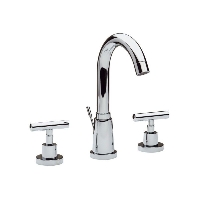 TILLY Batteria lavabo con scarico finitura cromo