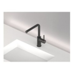 MICRON monocomando lavello cucina con doccetta estraibile  finitura nero opaco