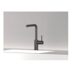 MICRON monocomando lavello cucina con doccetta estraibile  finitura nero opaco