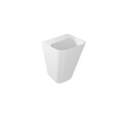 MEG11 lavabo sospeso cm 45x40 senza foro rubinetto finitura bianco