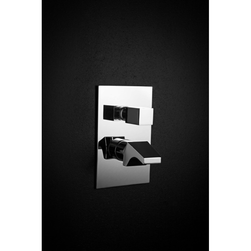 TOSCA Monocomando doccia incasso tre uscite finitura cromo