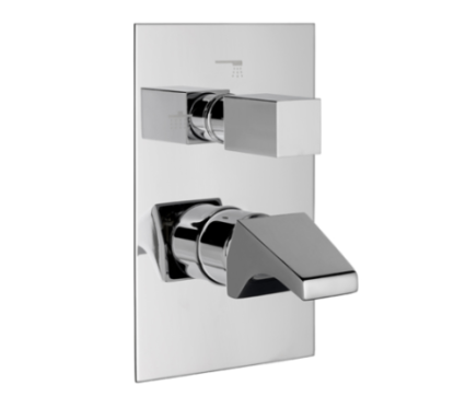TOSCA Monocomando doccia incasso tre uscite finitura cromo