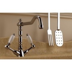 RETRO' Monoforo lavello con canna antica finitura cromo