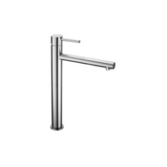 DOMUS miscelatore monocomando per lavabo alto finitura matt brushed nickel