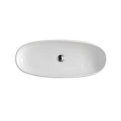 EL 1.2 lavabo cm 87 ciotola ovale da appoggio finitura bianco