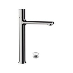 FUSION Monocomando lavabo alto con scarico click-clack finitura cromo