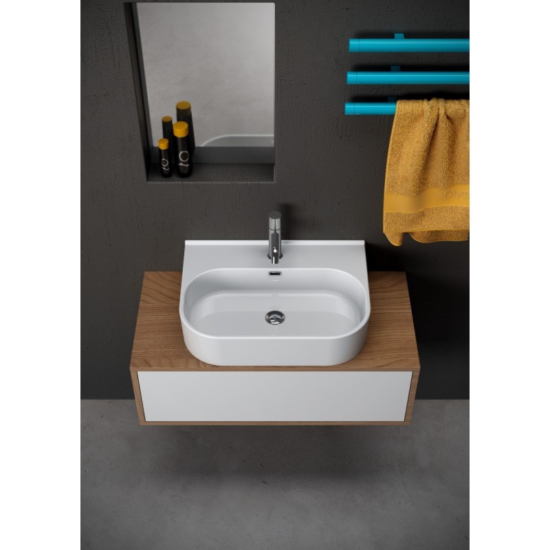 SYNTHESIS Lavabo 70 monoforo sospeso/appoggio/su colonna