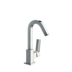RUBINO monocomando lavabo leva laterale con scarico click clack finitura cromo