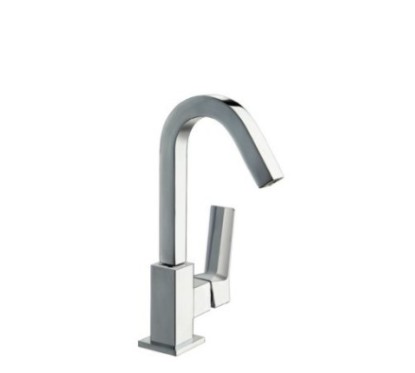 RUBINO monocomando lavabo leva laterale con scarico click clack finitura cromo