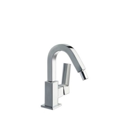 RUBINO monocomando bidet leva laterale con scarico click clack finitura cromo