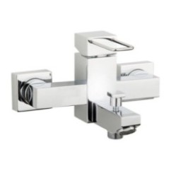 QUADRA rubinetto monocomando vasca esterno con kit finitura cromo