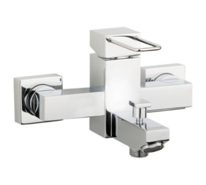 QUADRA rubinetto monocomando vasca esterno con kit finitura cromo