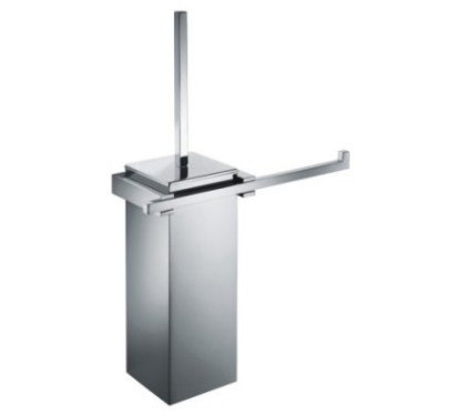 CUBE Porta scopino a parete/porta rotolo