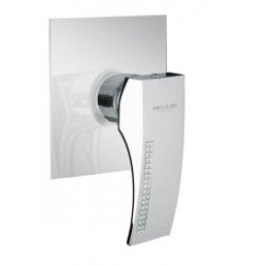 CRYSTAL Monocomando doccia incasso finitura cromo