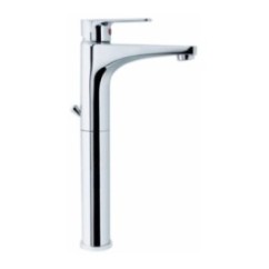 LINE monocomando lavabo prolungato con scarico finitura cromo