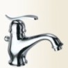 TEORIA Miscelatore monocomando per lavabo con scarico automatico finitura cromo