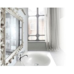 TEORIA Miscelatore monocomando per lavabo con scarico automatico finitura cromo