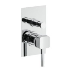 P-QUADRO rubinetto monocomando doccia incasso con deviatore