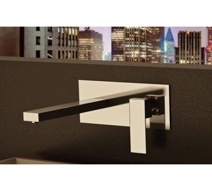 SKYLINE monocomando lavabo da incasso finitura cromo