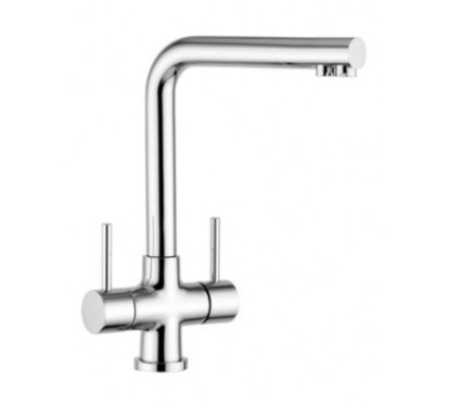 KITCHEN PROGRAM Miscelatore tre vie per acqua depurata finitura cromo