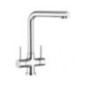 KITCHEN PROGRAM Miscelatore tre vie per acqua depurata finitura cromo