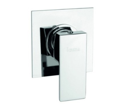 MANHATTAN monocomando doccia incasso con piastra minimal finitura matt brushed nickel