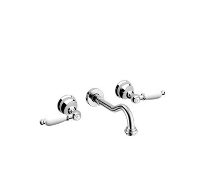 LOTUS Batteria per lavabo tre fori ad incasso finitura vecchio bronzo