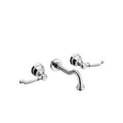 LOTUS Batteria per lavabo tre fori ad incasso finitura vecchio rame