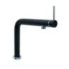 LUMIX miscelatore monocomando con luce LED e interruttore TOUCH finitura microultragranit bianco latte