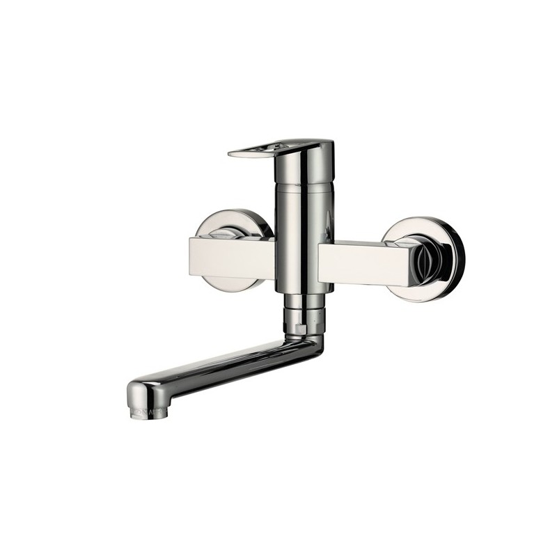 SHARK miscelatore lavello a parete cromo