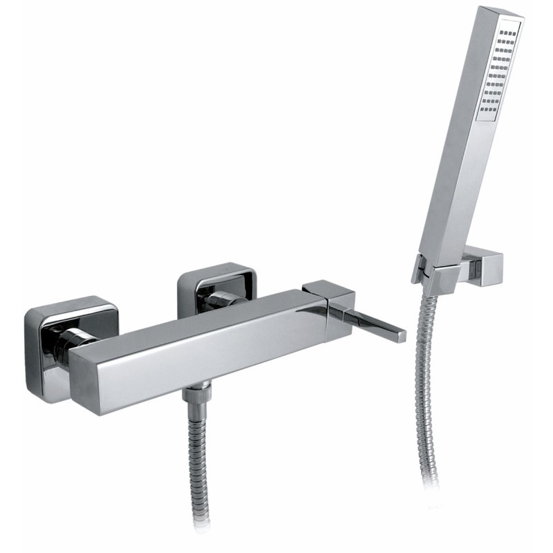 QUARZO monocomando doccia esterno con duplex finitura cromo