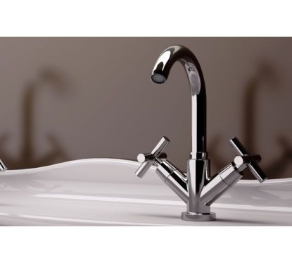 JAX Monoforo lavabo con scarico finitura cromo
