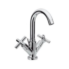 JAX Monoforo lavabo con scarico finitura cromo