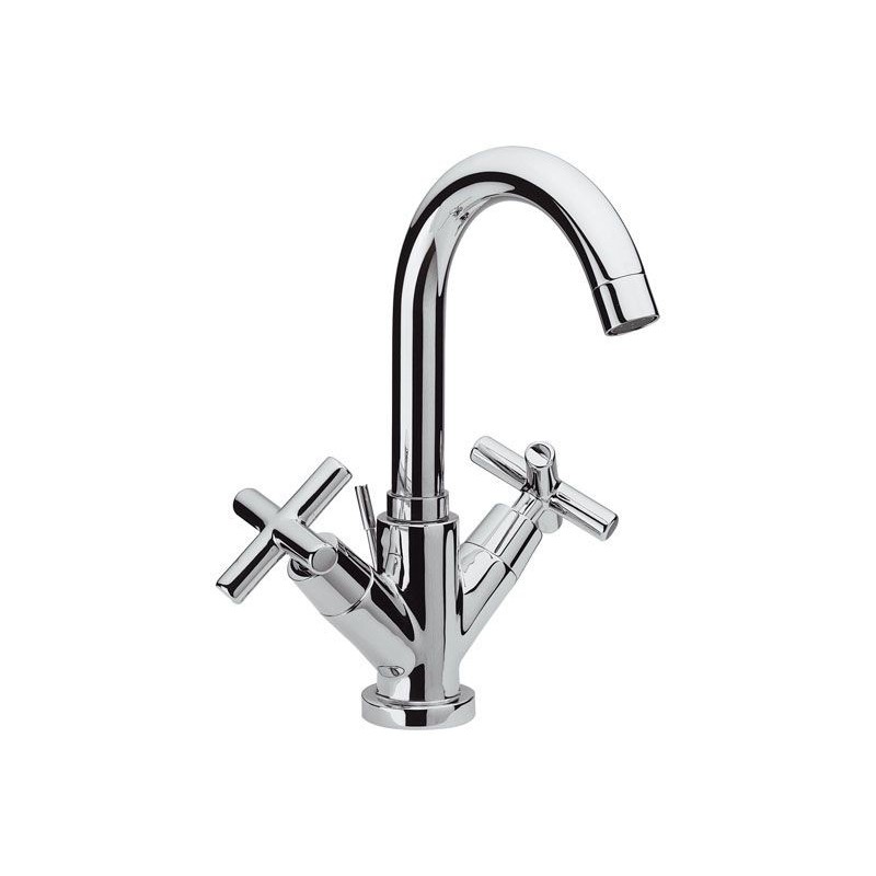JAX Monoforo lavabo con scarico finitura cromo