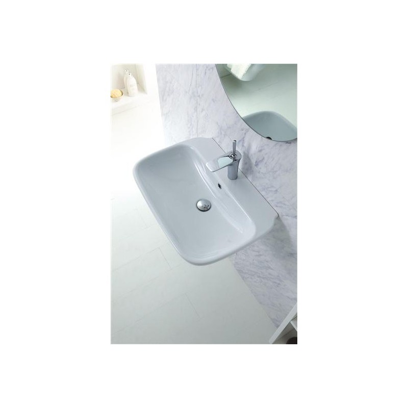 CLEAR lavabo da appoggio/sospeso 65 cm