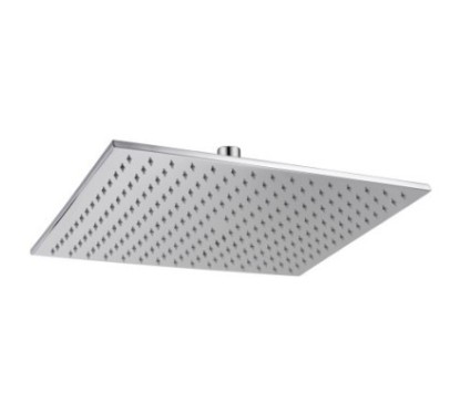 SATURNO 40Q Soffione in ottone cromato quadro 400x400