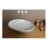 BIKO lavabo d'appoggio finitura bianco lucido