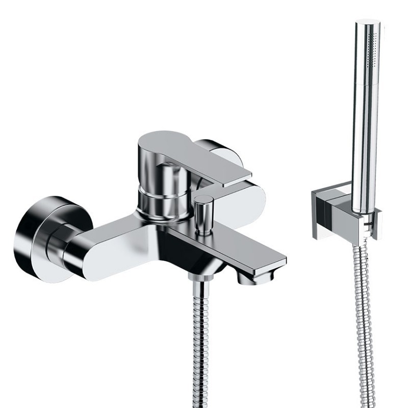 Ambition miscelatore vasca esterno con doccetta 1 funzione flex 150 finitura cromo
