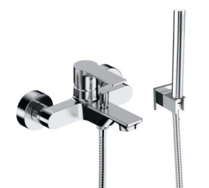 Ambition miscelatore vasca esterno con doccetta 1 funzione flex 150 finitura cromo