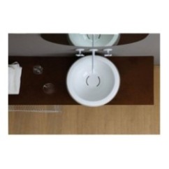 THABO lavabo d'appoggio finitura bianco lucido