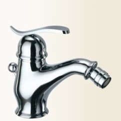 TEORIA Miscelatore monocomando per bidet con scarico automatico finitura cromo